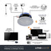 Lithe Audio 6.5" IP44 All-In-One WiFi Multiroom Bathroom Ceiling Speaker (Pair) - Tech4