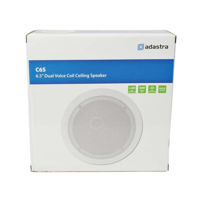 Adastra C6S 6.5" Single Stereo Ceiling Speaker - Tech4