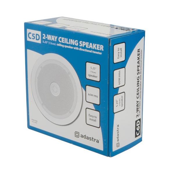 Adastra C5D 13CM (5.25") Ceiling Speaker With Directional Tweeter (Each) - Tech4