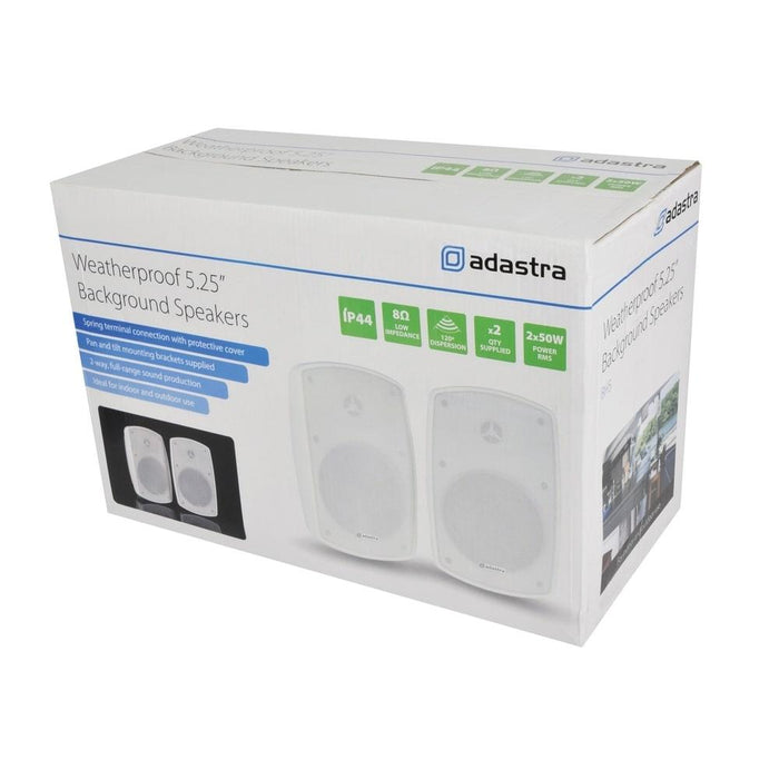 Adastra BH5 Weather Resistant 5.25" Outdoor Speakers (Pair) - Tech4