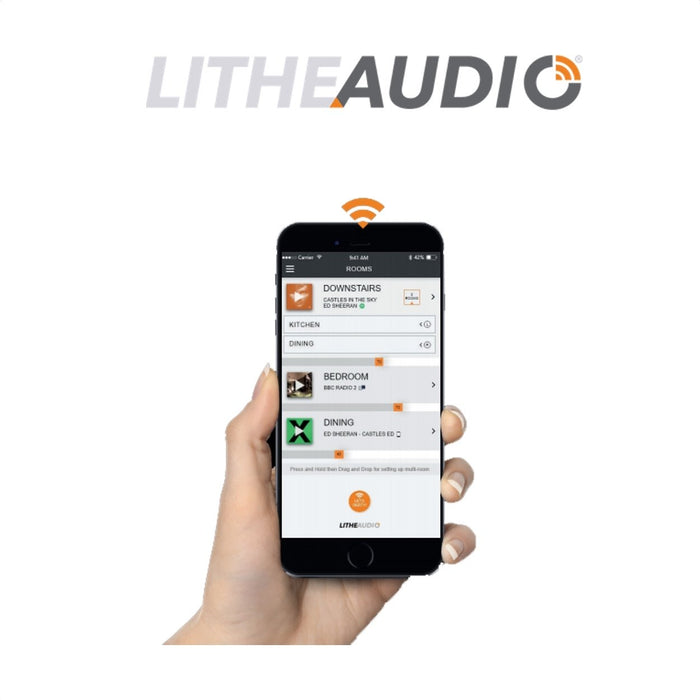 Lithe Audio All-In-One 6.5" WiFi Multi Room Ceiling Speaker - Tech4