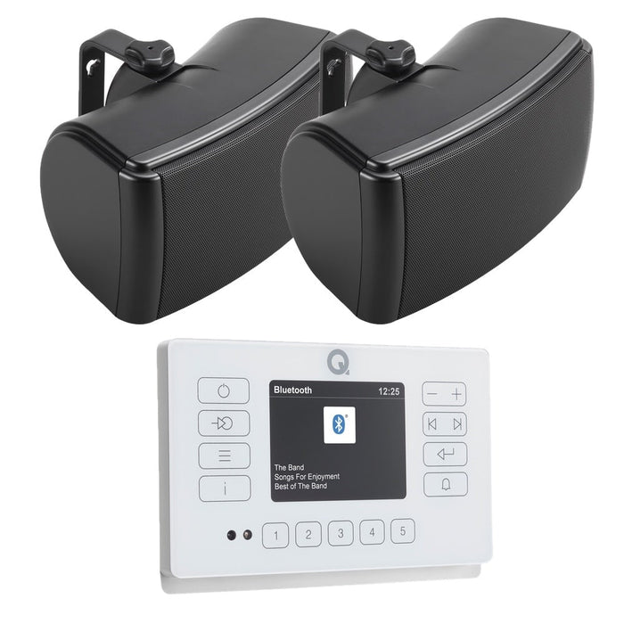 Q Acoustics E120 Outdoor Speaker HiFi System with Bluetooth/DAB+/FM - K&B Audio