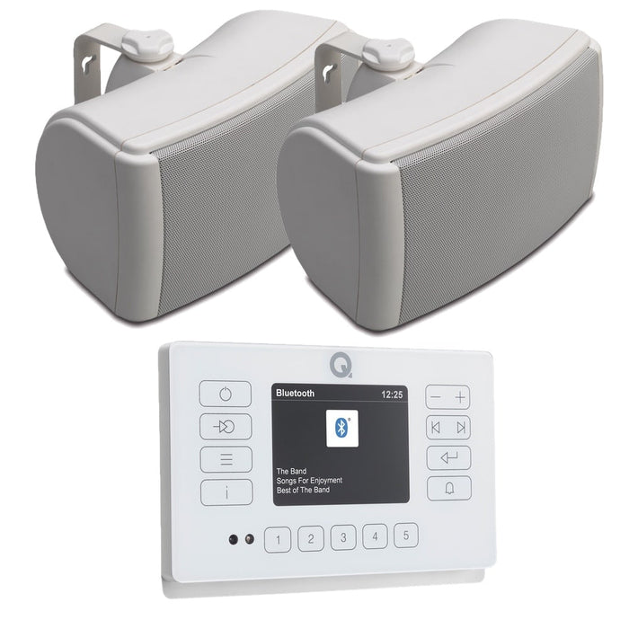 Q Acoustics E120 Outdoor Speaker HiFi System with Bluetooth/DAB+/FM - K&B Audio