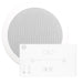 Systemline E50 Bathroom Bluetooth Ceiling Speaker System inc. 6.5" Waterproof Stereo Ceiling Speaker - Tech4