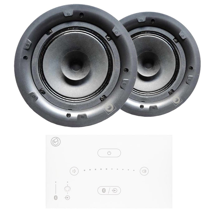 Systemline E50 6.5" Bluetooth Ceiling Speaker System - Gloss White - Tech4